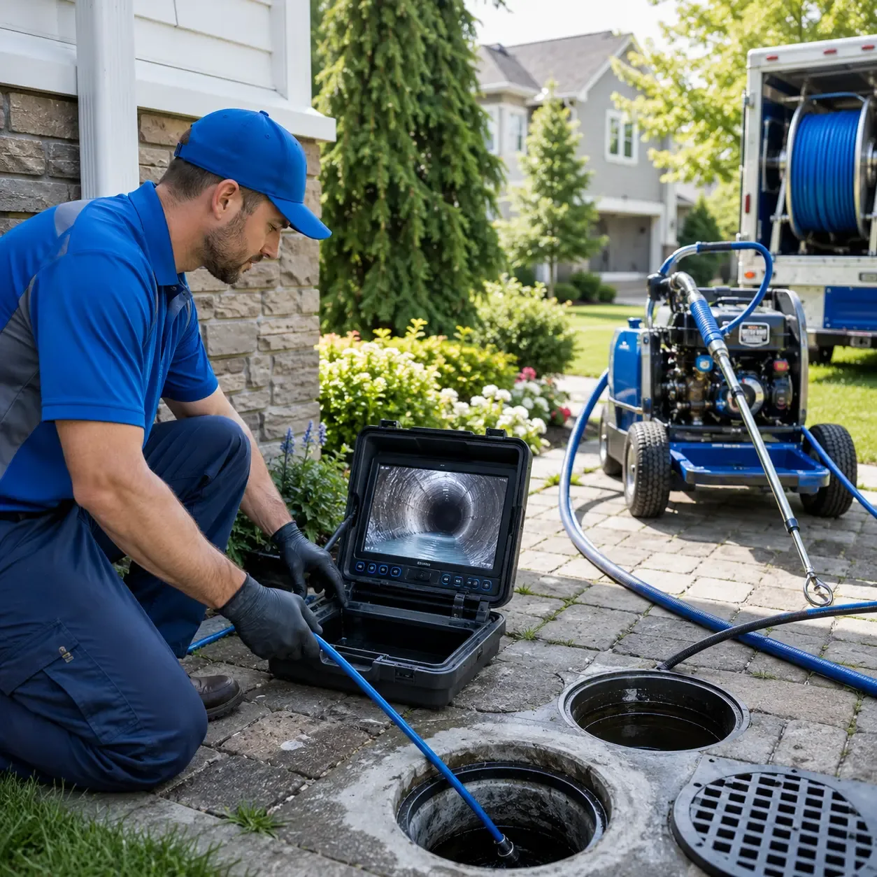 Outdoor drain cleaning professionals serving Calumet, MI