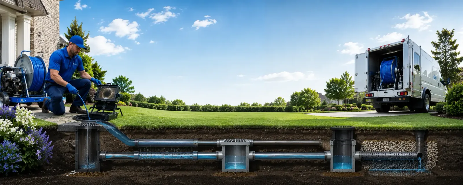 Outdoor drain cleaning information for Calumet, MI